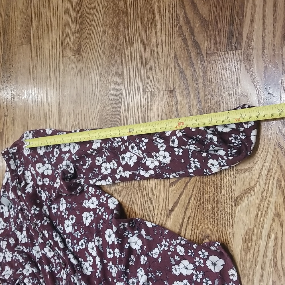 (M) Denver Hayes Floral Soft Viscose Blend Work Classy Collared Casual - Picture 5 of 7